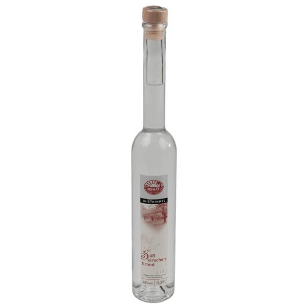 Eine 350 ml Glasflasche Süßkirschenbrand