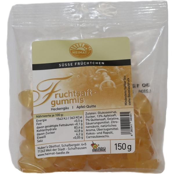 Heckengäu Fruchtsaftgummis Apfel-Quitte